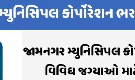 જામનગર મ્યુનિસિપલ કોર્પોરેશનની વિવિધ જગ્યાઓ માટે ભરતી 2025 (OJAS)