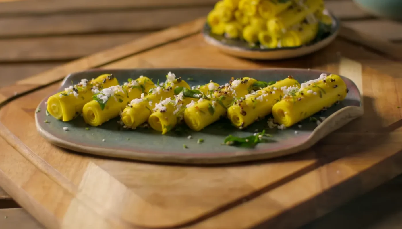 Silky and Savory Khandvi Recipe