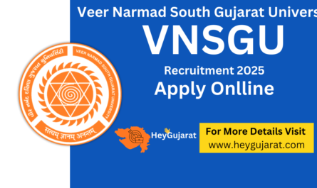 VNSGU Temporary Assistant Professor, Temporary Teaching Assistant Recruitment 2025