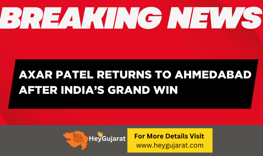 Axar Patel Returns to Ahmedabad After India’s Grand Win