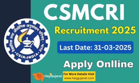 CSMCRI Recruitment 2025 Apply Online for Student Intern and More Jobs