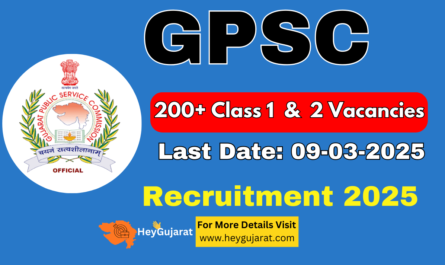 GPSC Class 1 & 2 Recruitment 2025 Apply Online for 207 Gujarat Jobs