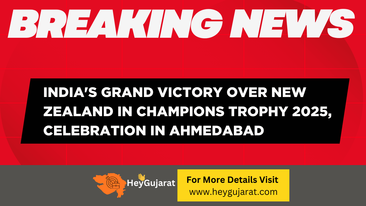 India Grand Victory Over New Zealand in Champions Trophy 2025 Celebration in Ahmedabad