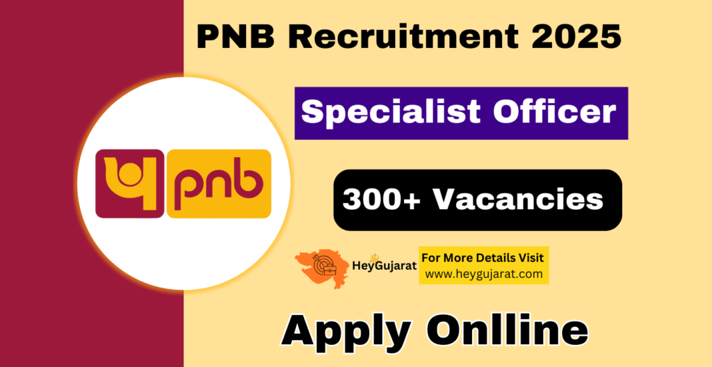 Punjab National Bank (PNB) Specialist Officers Recruitment 2025, Apply Online